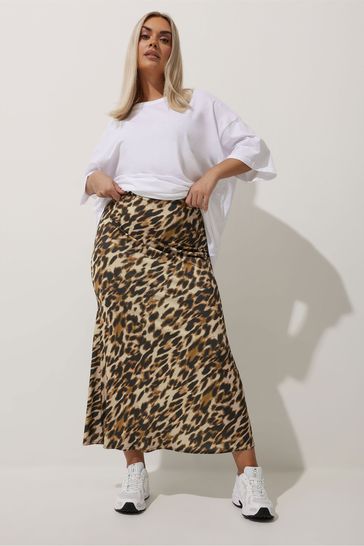 Maxi leopard print skirt cheap