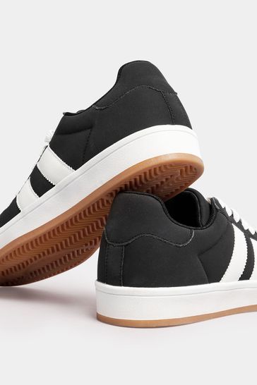 Buy Yours Curve Black Wide Fit Padded Skate Trainers from Next Bahrain