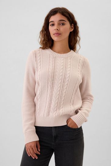 Gap womens cable knit sweater hot sale
