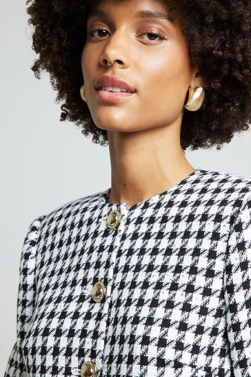River island houndstooth blazer clearance