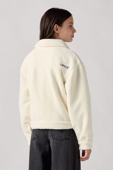 Buy Levi s Cream Boxy Fit Sherpa Borg Trucker Jacket from Next Netherlands
