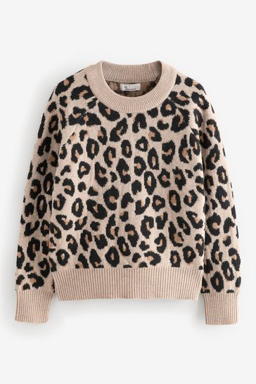 Next leopard jumper top