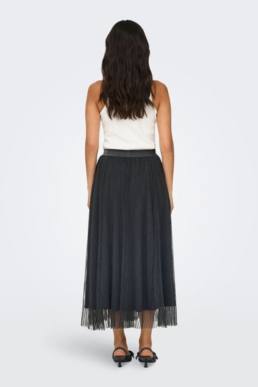 Buy ONLY Grey Tulle Midi Skirt from Next Netherlands