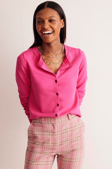 Boden pink cardigan store