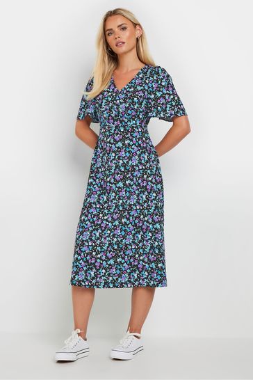 Buy M Co Black Petite Fit And Flare Dress from Next Bahrain