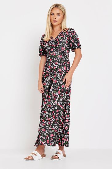 Maxi wrap dress petite top