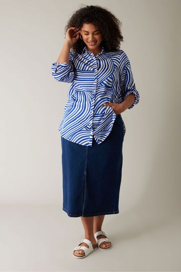 Buy Evans Curve Tab Sleeve Shirt from Next Bahrain