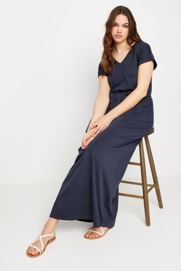 Buy Long Tall Sally Blue 100 Cotton Maxi T Shirt Dress from Next Bahrain
