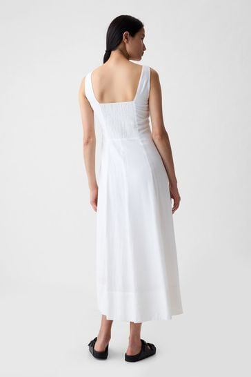 Gap white linen dress sales