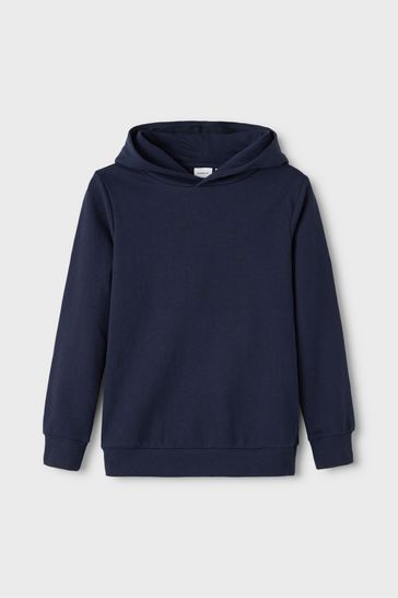 Buy Name It Navy Cotton Sweatshirt With Hood from Next Hungary