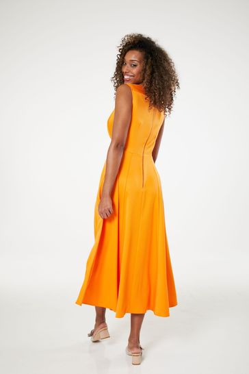 Buy Closet Orange Cowl Neck Dress from Next Luxembourg
