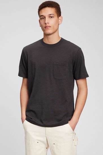 Buy Gap Black Classic Fit Pocket T Shirt from Next Luxembourg