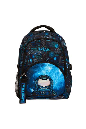 Smiggle Black Bright Side Classic Attachable Backpack