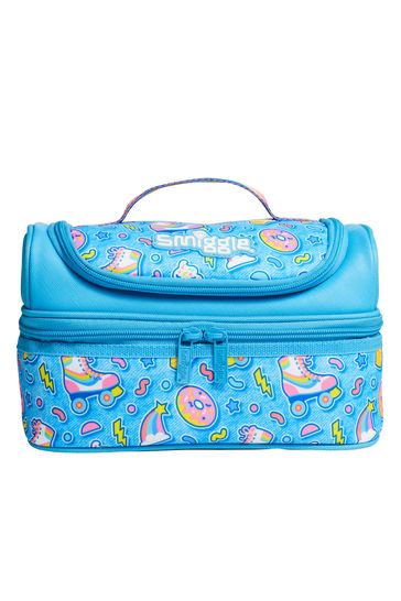 Smiggle Blue Bright Side Double Decker Lunchbox
