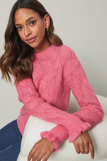 Buy Lipsy Pointelle Lofty Knit Jumper 