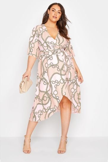 Chain hotsell wrap dress