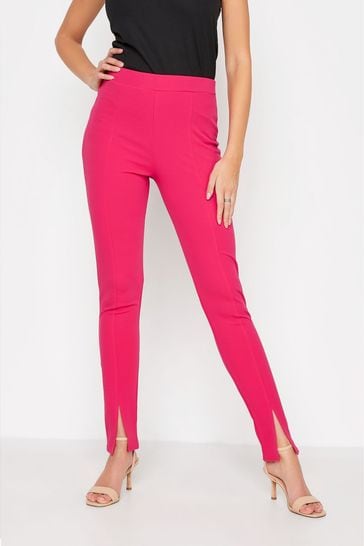 Long Tall Sally Pink Split Front Trouser