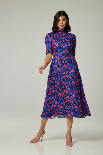 Blue clearance line dress