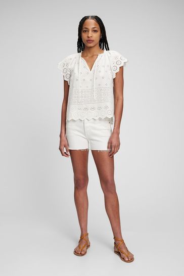 Gap eyelet shirt clearance