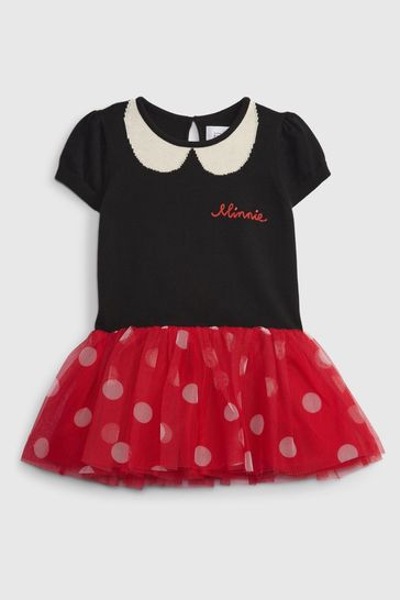 Gap Black Disney Minnie Mouse Tulle Dress