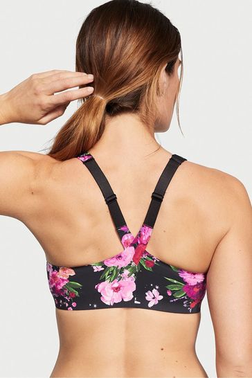 Buy Victoria's Secret Black Floral Smooth Front Fastening Wired High Impact  Sports Bra from Next Luxembourg