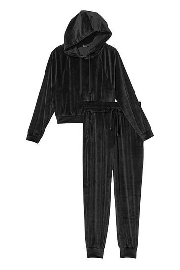 Velour hoodie clearance set