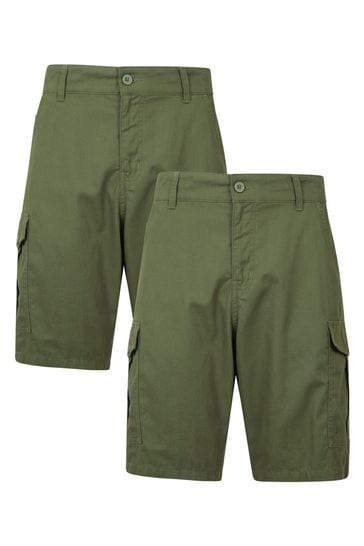 Mountain Warehouse Green Lakeside Mens Short-2 Pack