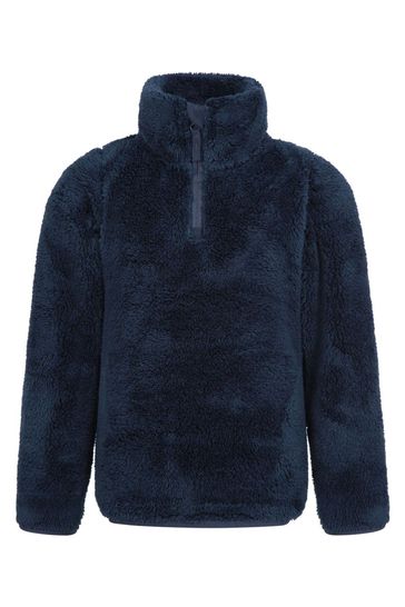 Mountain Warehouse Teddy Womens Half-Zip Fleece - Navy | Size 12