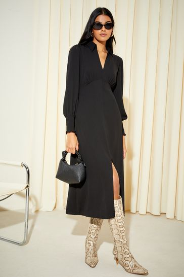 Long sleeve 2025 empire dress