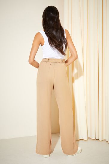 Nude paperbag pants on sale