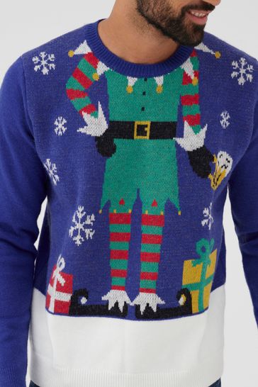 Mens elf jumper hotsell