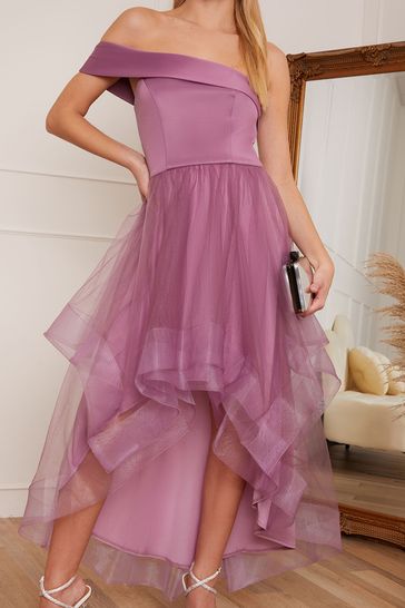 Mesh skirt prom dress top