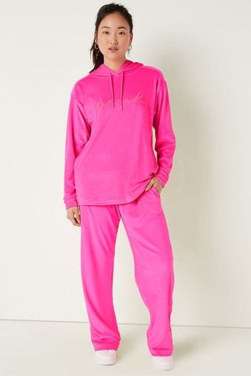 Victoria's secret pink velour tracksuit top