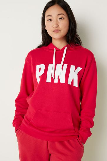 Victoria secret top pink red hoodie