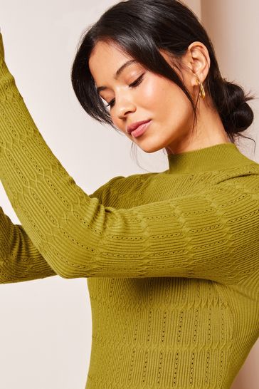 Yellow Dress with Long Sleeves
