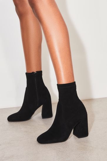 Black wide sales fit sock boots