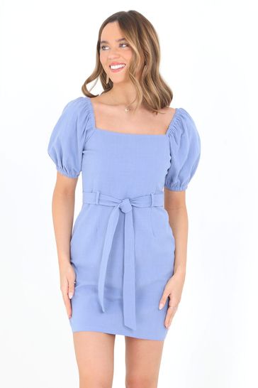 Blue milkmaid dress shop