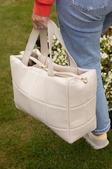 Personalised leather hotsell tote
