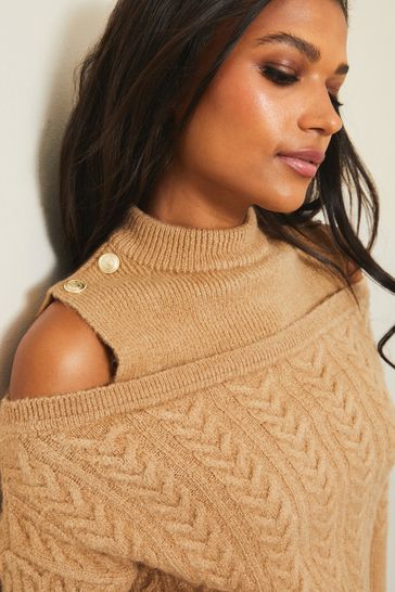Cold shoulder best sale jumper