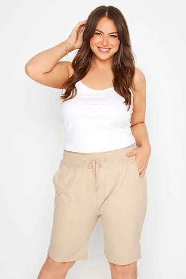 Yours Curve Nude Cool Cotton Short
