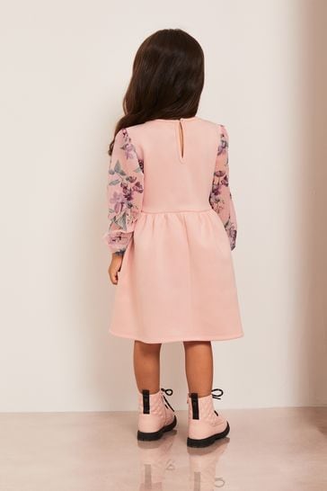 Buy Lipsy Chiffon Sleeve Scuba Dress from the Laura Ashley online shop