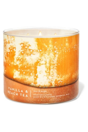 Bath & Body Works Vanilla & Peach Tea 3-Wick Candle14.5 oz / 411 g