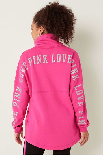 Pink victoria secret hoodie shop