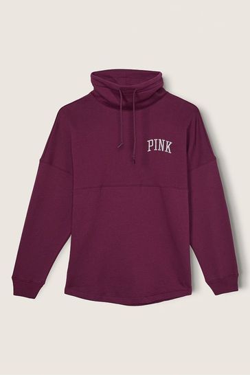 Victoria secret pink maroon on sale hoodie