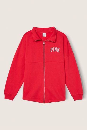 Pink victoria secret shop red hoodie