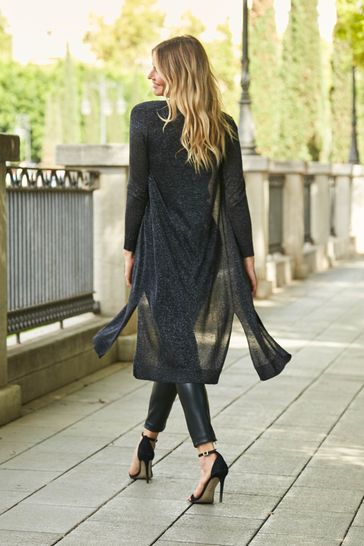 Super long duster cardigan shop