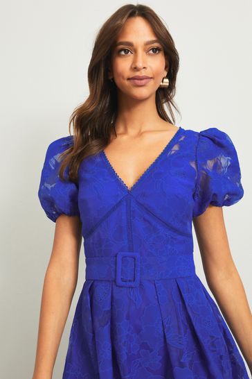Lipsy delilah printed clearance burnout skater dress