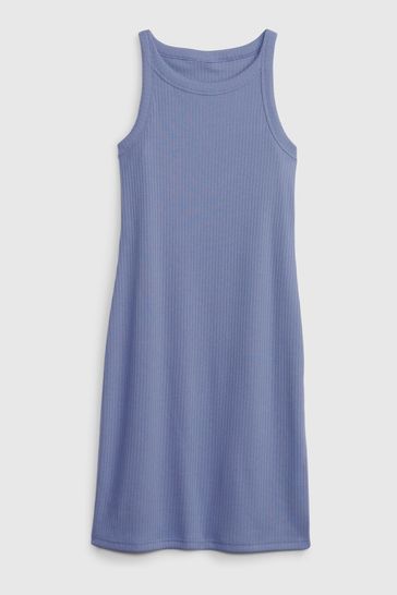 Blue tank top dress sale
