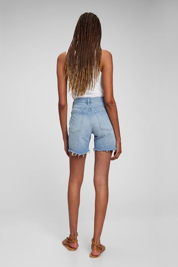 High waisted store midi shorts