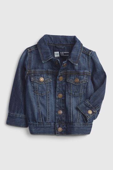Gap Blue Organic Cotton Denim Jacket (Newborn - 24mths)